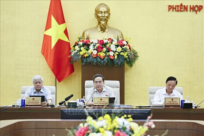 Chủ tịch Quốc hội Trần Thanh Mẫn phát biểu. Ảnh: Doãn Tấn - TTXVN
