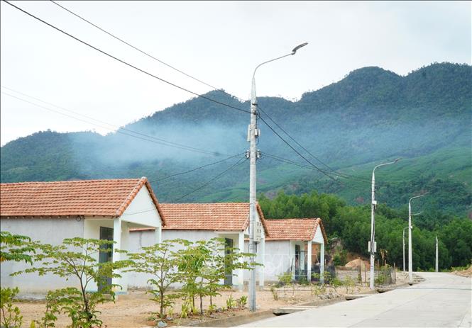 Khu tái định cư cho người dân “Nóc ông Đến” được đầu tư khang trang, đồng bộ về hạ tầng. Ảnh: Lê Phước Ngọc - TTXVN