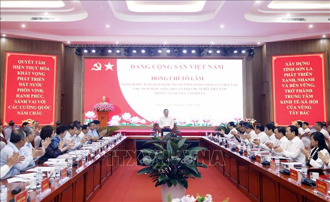 Tổng Bí thư, Chủ tịch nước Tô Lâm phát biểu chỉ đạo. Ảnh: Thống Nhất – TTXVN 