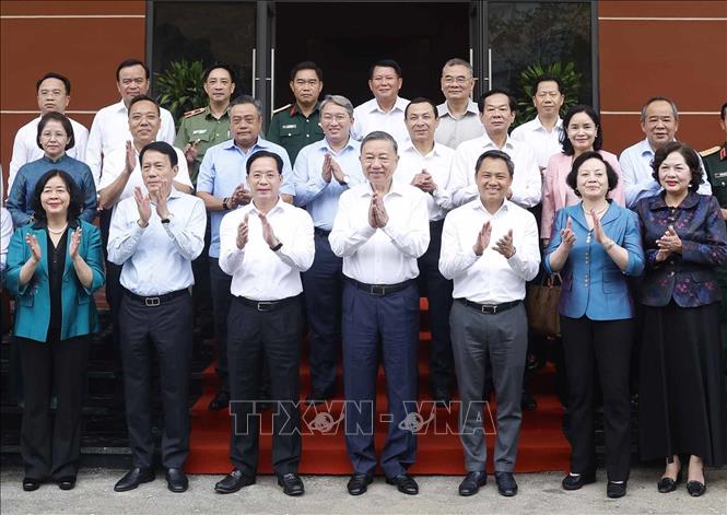Tổng Bí thư, Chủ tịch nước Tô Lâm và các đại biểu. Ảnh: Thống Nhất – TTXVN 