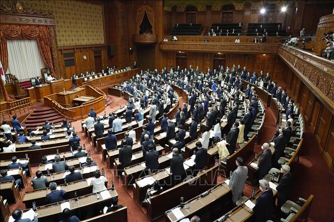 Quang cảnh phiên họp Thượng viện Nhật Bản tại thủ đô Tokyo. Ảnh: Kyodo/TTXVN phát