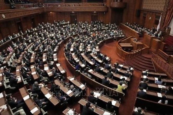 Quang cảnh phiên họp Quốc hội Nhật Bản tại thủ đô Tokyo. Ảnh: Kyodo/TTXVN phát