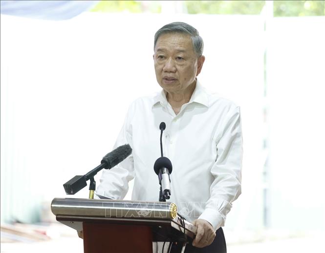Tổng Bí thư, Chủ tịch nước Tô Lâm phát biểu. Ảnh: Thống Nhất – TTXVN