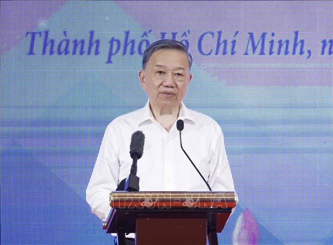 Tổng Bí thư, Chủ tịch nước Tô Lâm phát biểu. Ảnh: Thống Nhất – TTXVN