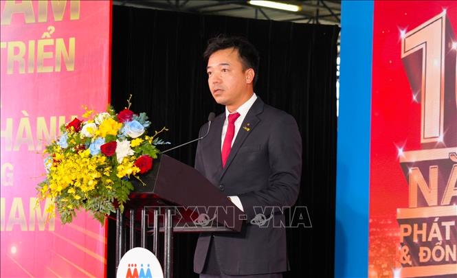Ông Nguyễn Đức Toàn, Tổng Giám đốc điều hành MM Mega Market Việt Nam phát biểu tại sự kiện. Ảnh: Hương Giang - TTXVN