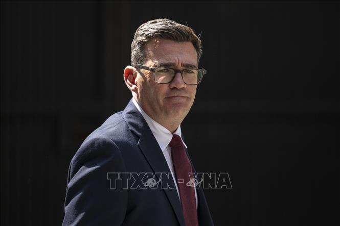 Ông Andy Burnham tới cuộc họp của Công đảng ở London, Anh ngày 17/7/2026. Ảnh: THX/TTXVN phát