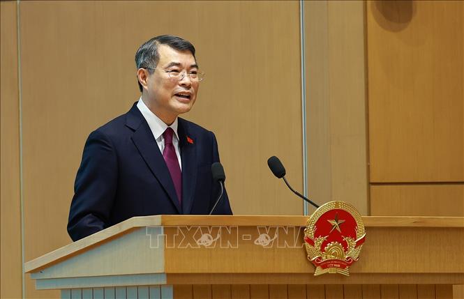 Thủ tướng Lê Minh Hưng chủ trì Hội nghị Thường trực Chính phủ với cộng đồng doanh nghiệp. Ảnh: Dương Giang – TTXVN 