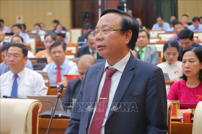 Các đại biểu nêu ý kiến tại phiên chất vấn và trả lời chất vấn. Ảnh: Cao Nguyên - TTXVN