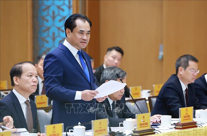 Bộ trưởng Bộ Nông nghiệp và Môi trường Trịnh Việt Hùng phát biểu. Ảnh: Dương Giang – TTXVN 
