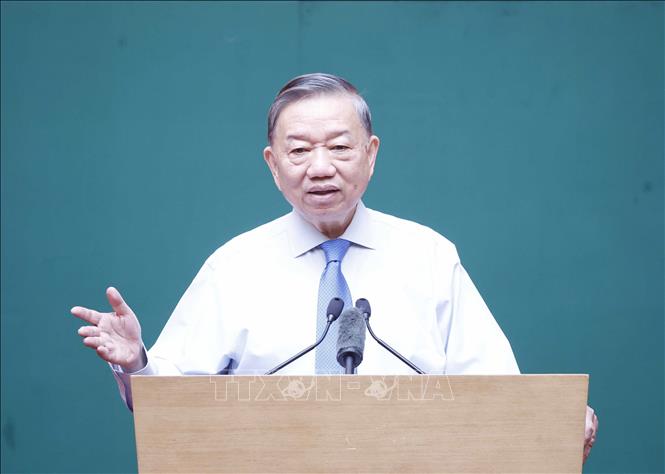 Tổng Bí thư, Chủ tịch nước Tô Lâm phát biểu. Ảnh: Thống Nhất – TTXVN