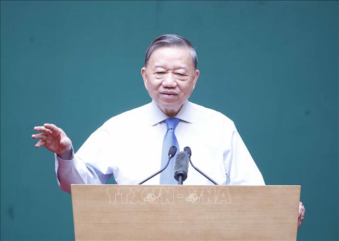 Tổng Bí thư, Chủ tịch nước Tô Lâm phát biểu. Ảnh: Thống Nhất – TTXVN