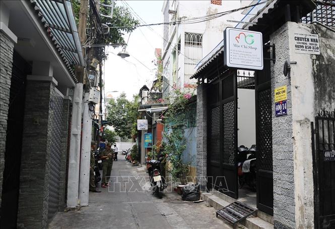Các tuyến hẻm trên địa bàn phường Nhiêu Lộc được kiểm tra, bảo đảm thông thoáng phục vụ công tác chữa cháy và cứu nạn, cứu hộ. Ảnh: Hồng Đạt - TTXVN