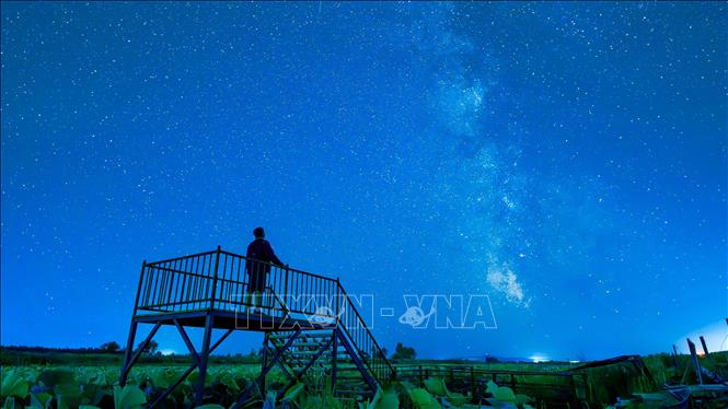 Dải Ngân Hà trên bầu trời nhìn từ Đồng Giang, tỉnh Hắc Long Giang, Trung Quốc, ngày 20/7/2026. Ảnh: THX/TTXVN phát