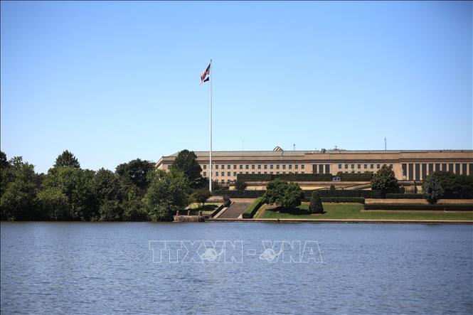 Trụ sở Bộ Quốc phòng Mỹ tại Arlington, bang Virginia, nhìn từ phía sông Potomac. Ảnh: Đoàn Hùng - PV TTXVN tại Mỹ