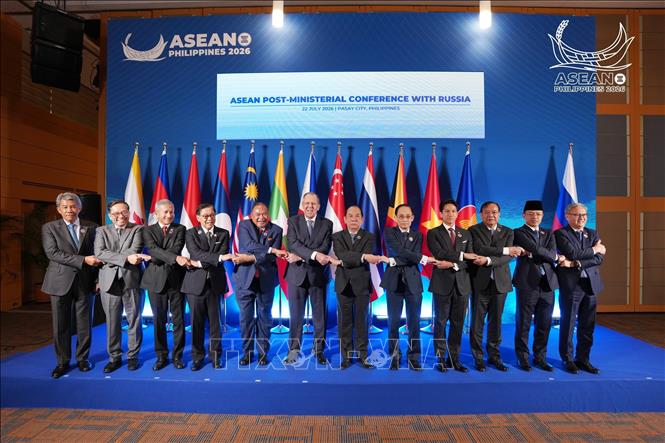 Bộ trưởng Ngoại giao Lê Hoài Trung dự Hội nghị Bộ trưởng Ngoại giao ASEAN-Nga. Ảnh: TTXVN phát