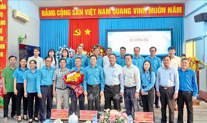 Ban Chấp hành Công đoàn xã Bình Hoà, tỉnh An Giang tại Hội nghị. Ảnh: Thanh Sang-TTXVN