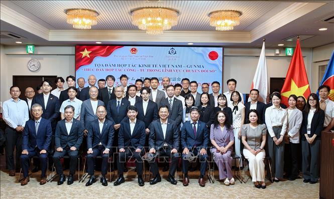Các đại biểu dự buổi tọa đàm. Ảnh: Xuân Giao - PV TTXVN tại Nhật Bản