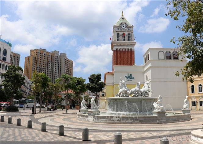 Khu nghỉ dưỡng sang trọng La Festa Phú Quốc mang phong cách Địa Trung Hải, tọa lạc tại Nam đảo Phú Quốc (An Giang). Ảnh: Lê Huy Hải - TTXVN