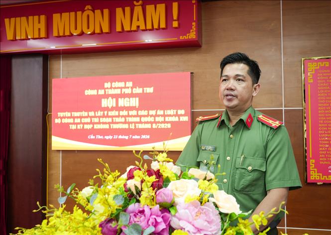 Đại biểu phát biểu tại Hội nghị. Ảnh: Nguyễn Văn Việt - TTXVN