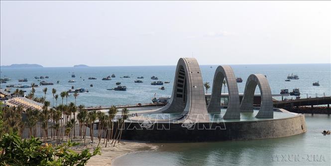 Một góc quần thể du lịch cáp treo An Thới - Hòn Thơm, đặc khu Phú Quốc (An Giang). Ảnh: Lê Huy Hải - TTXVN