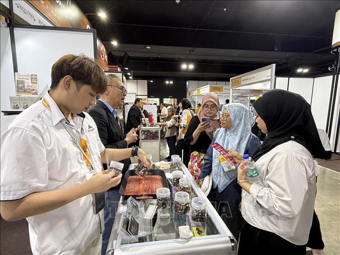 Khách hàng tìm hiểu, trải nghiệm các sản phẩm tại FDM 2026. Ảnh: Thanh Bình - PV TTXVN tại Malaysia.