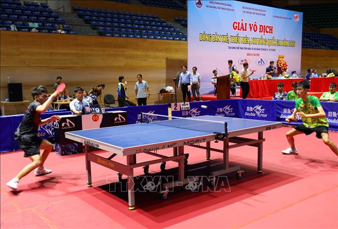 Các vận động viên tranh tài tại giải. Ảnh: Trần Lê Lâm - TTXVN 