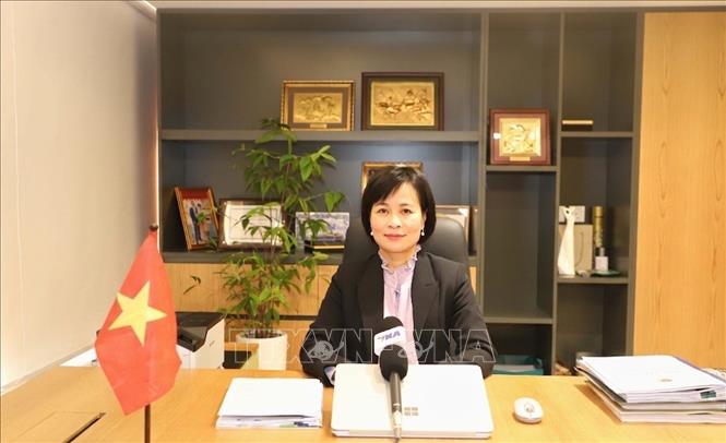 Bà Lê Đức Hạnh, Tổng Lãnh sự Việt Nam tại Hong Kong (Trung Quốc). Ảnh: Lưu Xuân Vịnh- PV TTXVN tại Hong Kong (Trung Quốc) 
