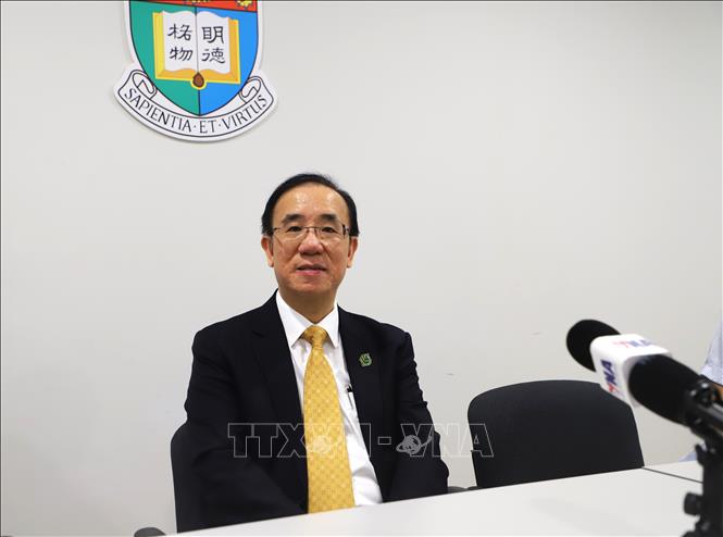 Giáo sư Chi Kin (Bennett) Yim, Giám đốc tuyển sinh Đại học và trao đổi sinh viên quốc tế tại HKU. Ảnh: Lê Anh - PVTTXVN tại Hong Kong (Trung Quốc) 