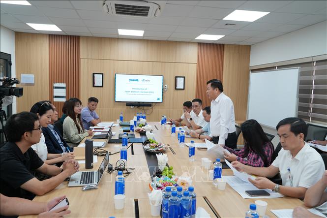 Quang cảnh buổi làm việc. Ảnh: Nguyễn Thảo - TTXVN