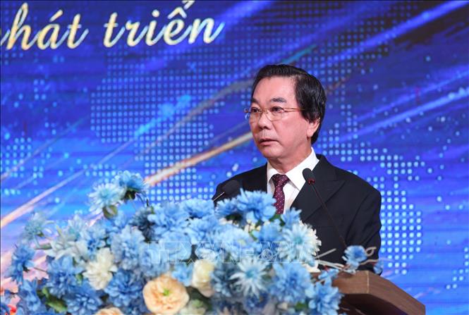 Ông Trịnh Văn Hải, Chủ tịch Hiệp hội Doanh nghiệp tỉnh Tây Ninh phát biểu. Ảnh: Giang Phương – TTXVN