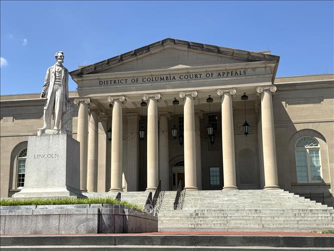 Tòa án Phúc thẩm Liên bang Khu vực Đặc khu Columbia có trụ sở tại số 333 Đại lộ Constitution, NW, Washington D.C. Ảnh: Đoàn Hùng - P/v TTXVN tại Mỹ
