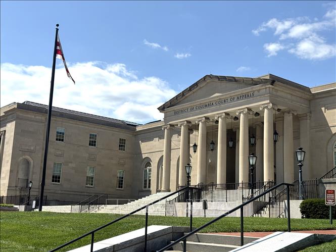 Tòa án Phúc thẩm Liên bang Khu vực Đặc khu Columbia có trụ sở tại số 333 Đại lộ Constitution, NW, Washington D.C. Ảnh: Đoàn Hùng - P/v TTXVN tại Mỹ