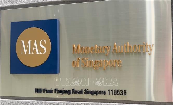 Cơ quan Tiền tệ Singapore (MAS) - tức Ngân hàng Trung ương. Ảnh: Ngọc Khương - PV TTXVN tại Singapore