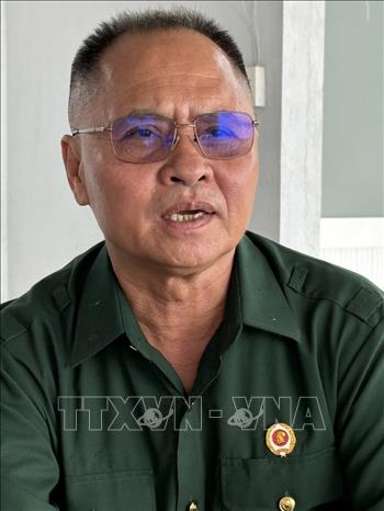 Ông Nguyễn Duy Long, hội viên Hội Cựu chiến binh tỉnh Tây Ninh. Ảnh: Thanh Bình - TTXVN