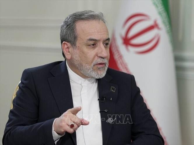 Ngoại trưởng Iran Abbas Araghchi phát biểu tại Tehran. Ảnh: IRNA/TTXVN phát