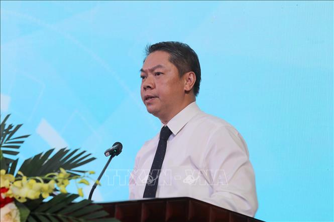 Phó Chủ tịch UBND tỉnh Lạng Sơn Đoàn Thanh Sơn phát biểu tại buổi lễ. Ảnh: Quang Duy – TTXVN