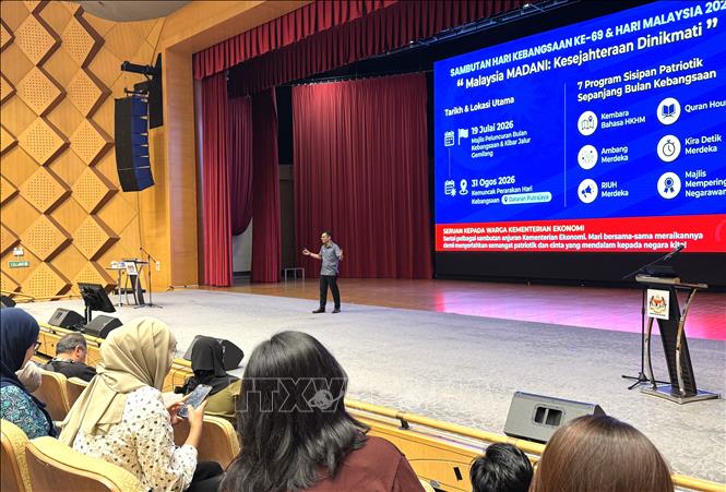 Quang cảnh tại Hội nghị Bộ Kinh tế Malaysia tháng 7/2026.
Ảnh: Viên Luyến – Phóng viên TTXVN tại Malaysia.

