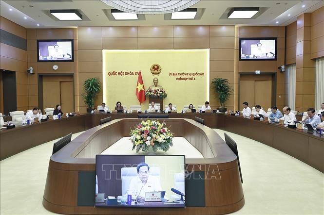 Chủ tịch Quốc hội Trần Thanh Mẫn phát biểu. Ảnh: Doãn Tấn - TTXVN