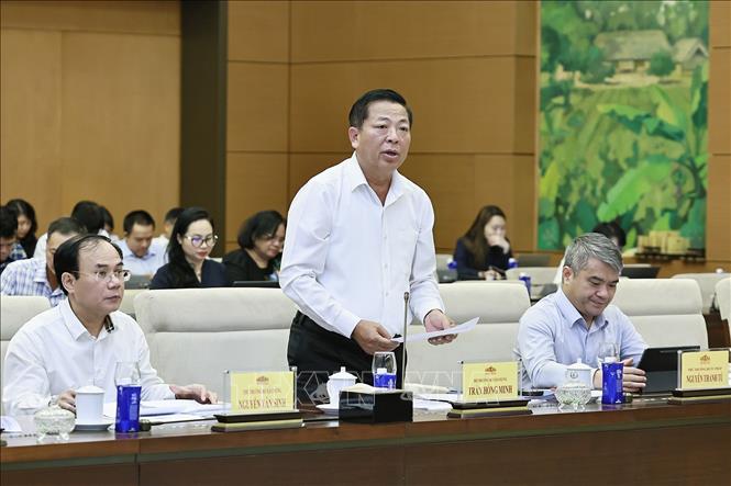 Bộ trưởng Bộ Xây dựng Trần Hồng Minh phát biểu. Ảnh: Doãn Tấn - TTXVN