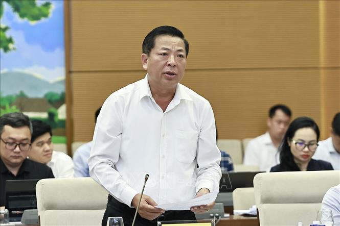 Bộ trưởng Bộ Xây dựng Trần Hồng Minh phát biểu. Ảnh: Doãn Tấn - TTXVN