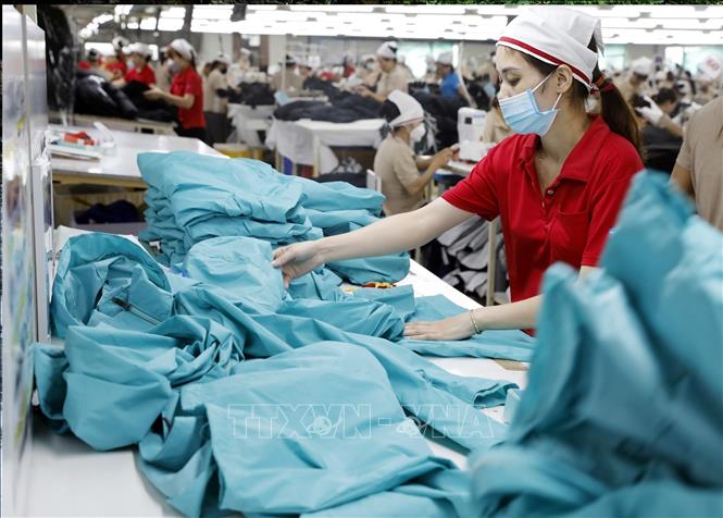 Công ty TNHH MTV Việt Pan Pacific World (Hàn Quốc), xã Hiệp Hòa, Bắc Ninh, mỗi năm xuất khẩu hàng triệu sản phẩm sang thị trường Mỹ, EU…. Ảnh: Trần Việt - TTXVN