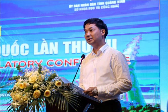 Phó Chủ tịch UBND tỉnh Quảng Ninh Nguyễn Văn Công phát biểu tại Hội nghị. Ảnh: Đức Hiếu - TTXVN