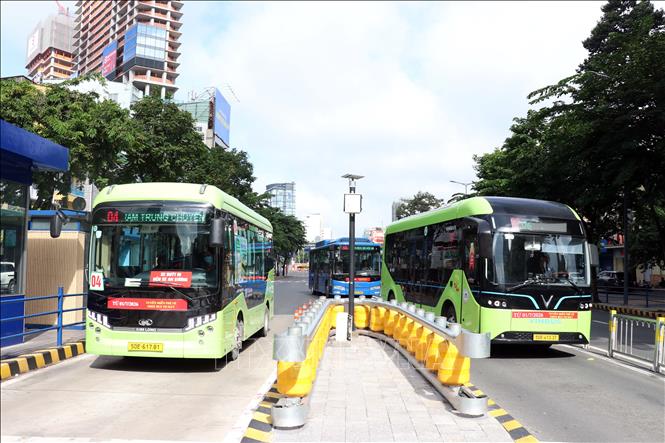 TP. Hồ Chí Minh triển khai miễn phí vé xe buýt cho người dân từ ngày 1/7/2026. Ảnh: Tiến Lực - TTXVN