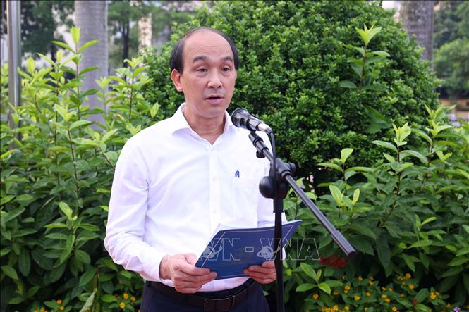 Phó giám đốc Sở Nội vụ Hà Nội Nguyễn Tây Nam phát biểu. Ảnh: Văn Điệp – TTXVN