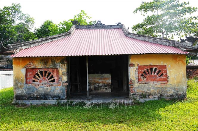 Tây Phối Điện - nơi thờ những con voi lập được nhiều chiến công trong trận mạc ở Điện Voi Ré, thành phố Huế. Ảnh: Nguyên Lý - TTXVN