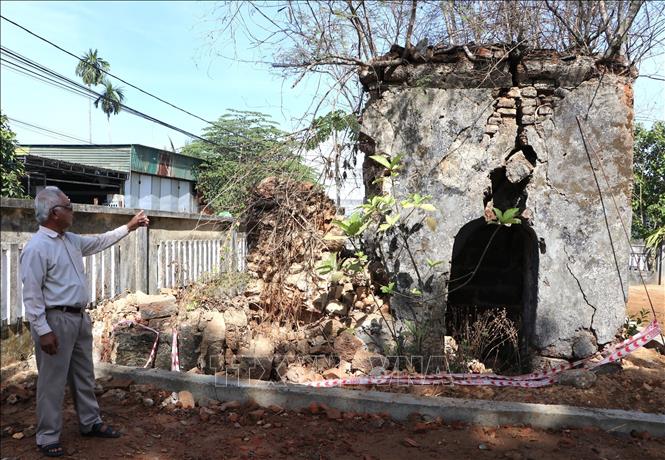 Di tích Đài Tiếng nói Nam Bộ tại xã Sơn Tịnh, tỉnh Quảng Ngãi. Ảnh: Đinh Hương - TTXVN