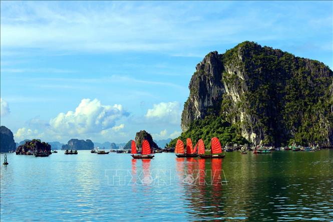Quảng Ninh hướng đến du lịch xanh. Ảnh: TTXVN phát