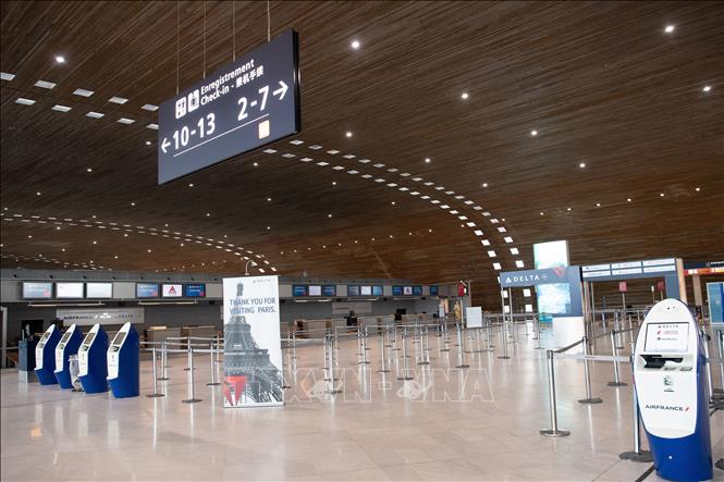 Quang cảnh sân bay Paris Charles de Gaulle, Pháp. Ảnh: THX/TTXVN phát
