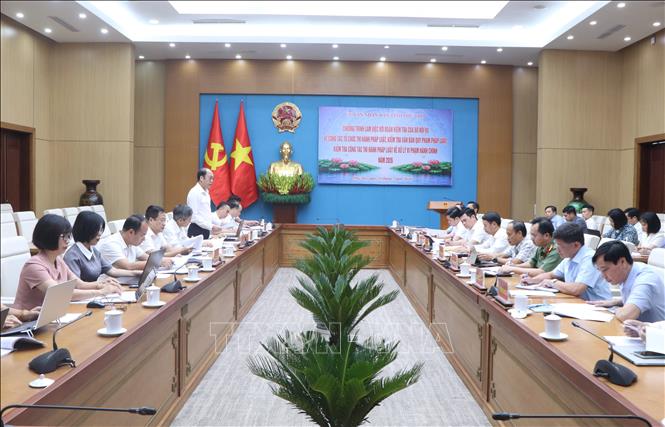  Quang cảnh buổi làm việc. Ảnh: Thu Hương - TTXVN