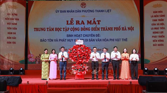 Trung tâm học tập cộng đồng điểm, phường Thanh Liệt (Hà Nội) chính thức ra mắt trong ngày 31/7/2026. Ảnh: Thanh Tùng  -TTXVN